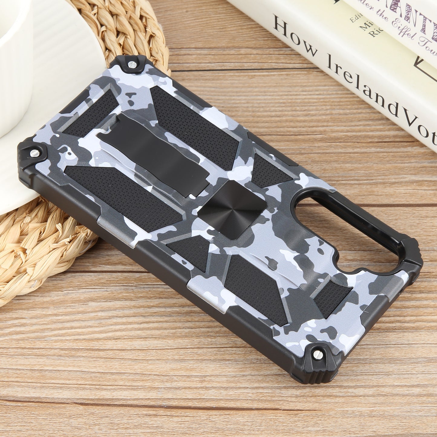 Outdoor Hülle für Samsung Galaxy A55 Camouflage Shockproof Schutz Armor Cover