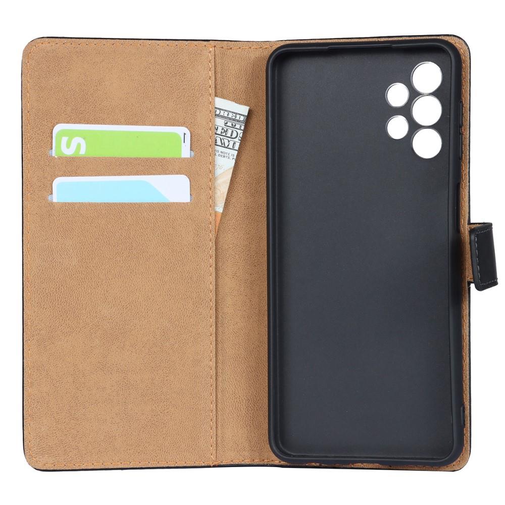 Wallet Case für SAMSUNG GALAXY A32 5G TPU Split Echt Leder Handy Tasche Hülle