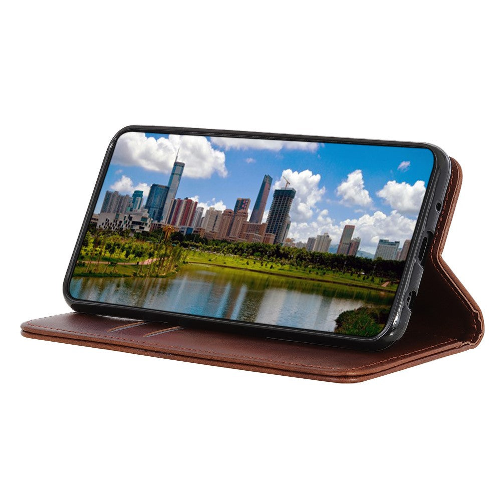Wallet Case für SAMSUNG GALAXY A22 4G Echt Leder Magnet Handy Tasche Klapp Hülle