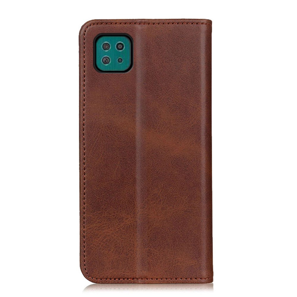Wallet Case für SAMSUNG GALAXY A22 5G Echt Leder Magnet Handy Tasche Klapp Hülle