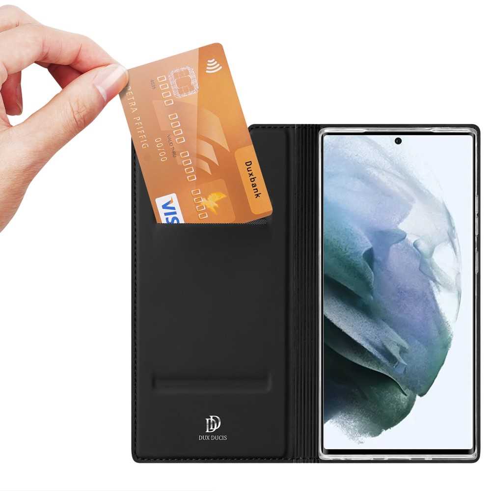 DUX DUCIS Wallet Case für SAMSUNG GALAXY S22 ULTRA Skin Pro Series Tasche Hülle