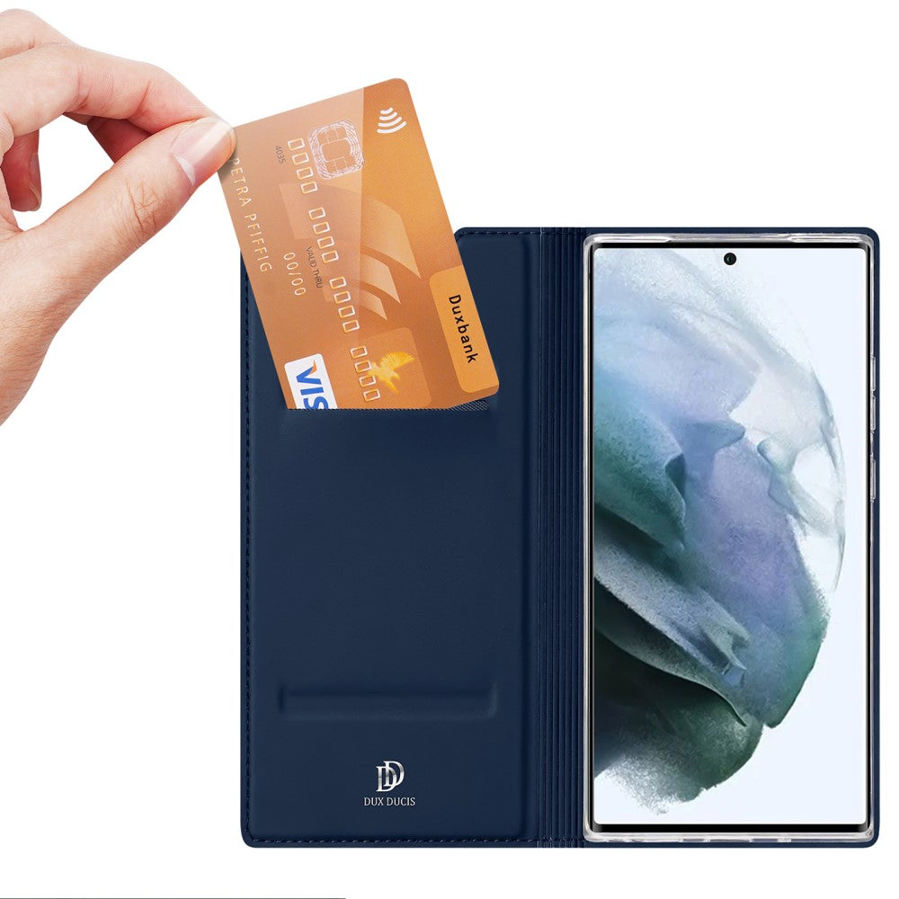 DUX DUCIS Wallet Case für SAMSUNG GALAXY S22 ULTRA Skin Pro Series Tasche Hülle