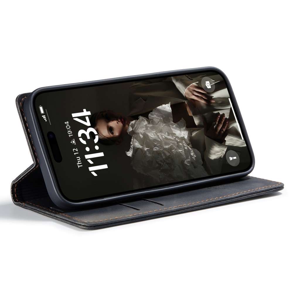 CASEME Handy Tasche für Apple iPhone 16 Wallet 013 Series Klapp Hülle Business