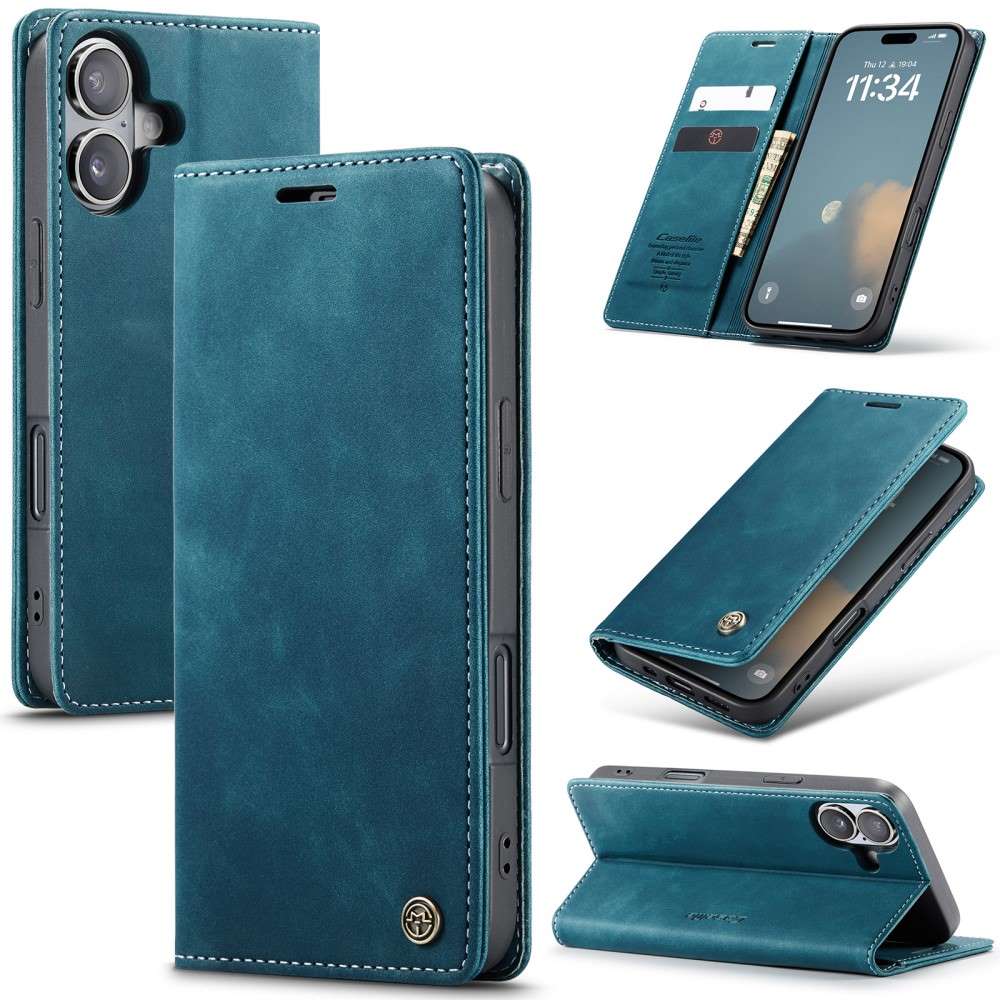 CASEME Handy Tasche für Apple iPhone 16 Wallet 013 Series Klapp Hülle Business