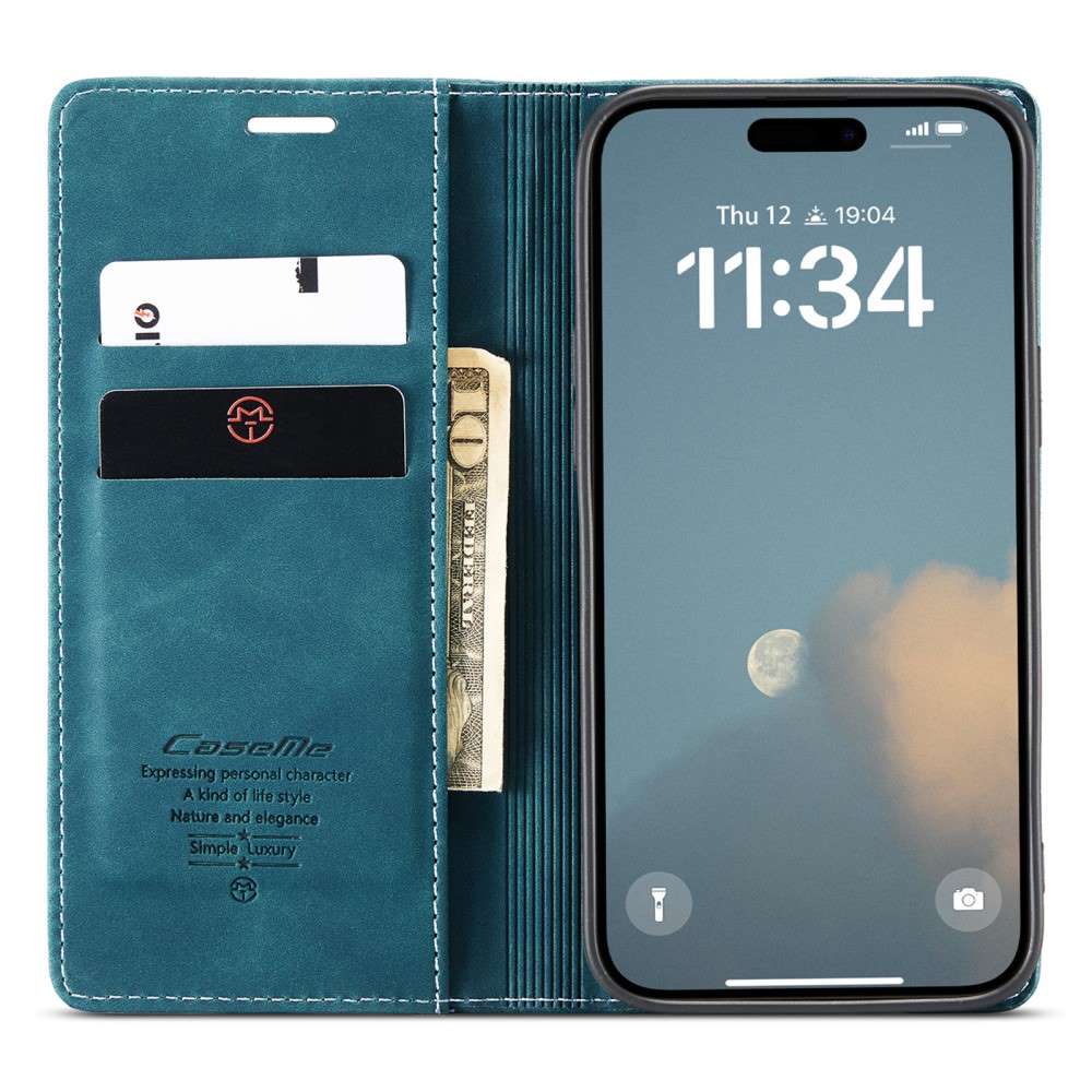 CASEME Handy Tasche für Apple iPhone 16 Wallet 013 Series Klapp Hülle Business