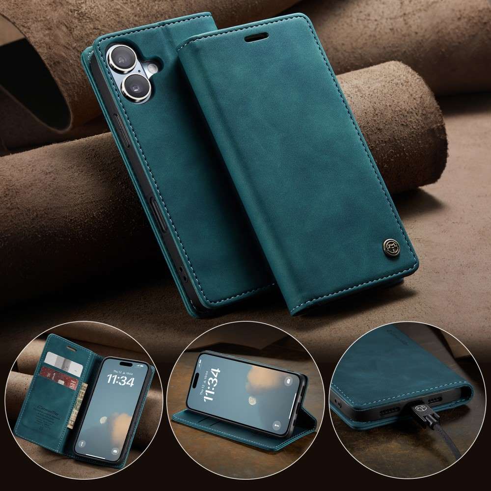 CASEME Handy Tasche für Apple iPhone 16 Wallet 013 Series Klapp Hülle Business