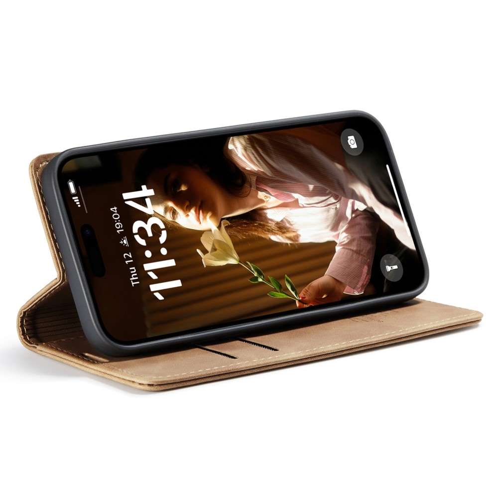CASEME Handy Tasche für Apple iPhone 16 Wallet 013 Series Klapp Hülle Business