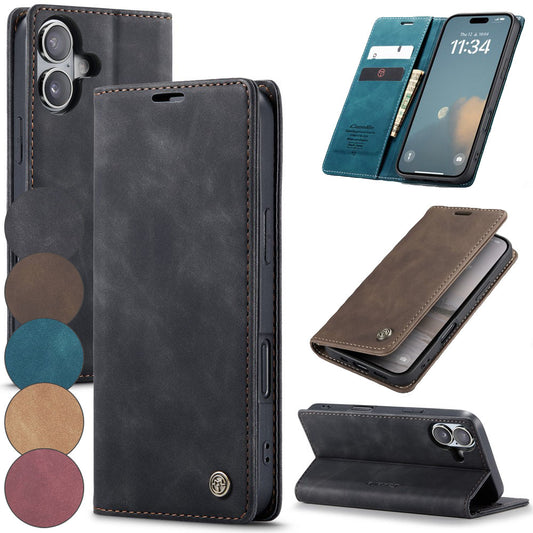 CASEME Handy Tasche für Apple iPhone 16 Wallet 013 Series Klapp Hülle Business