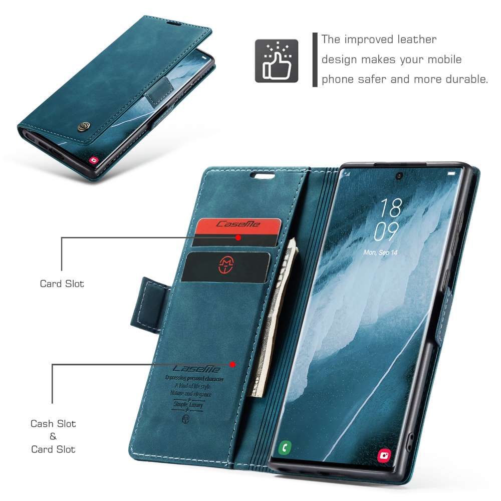 CASEME Handy Tasche für Samsung Galaxy S24 ULTRA Wallet 013 Series Hülle Etui