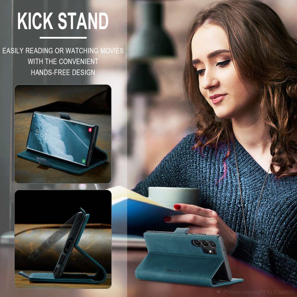 CASEME Handy Tasche für Samsung Galaxy S24 ULTRA Wallet 013 Series Hülle Etui