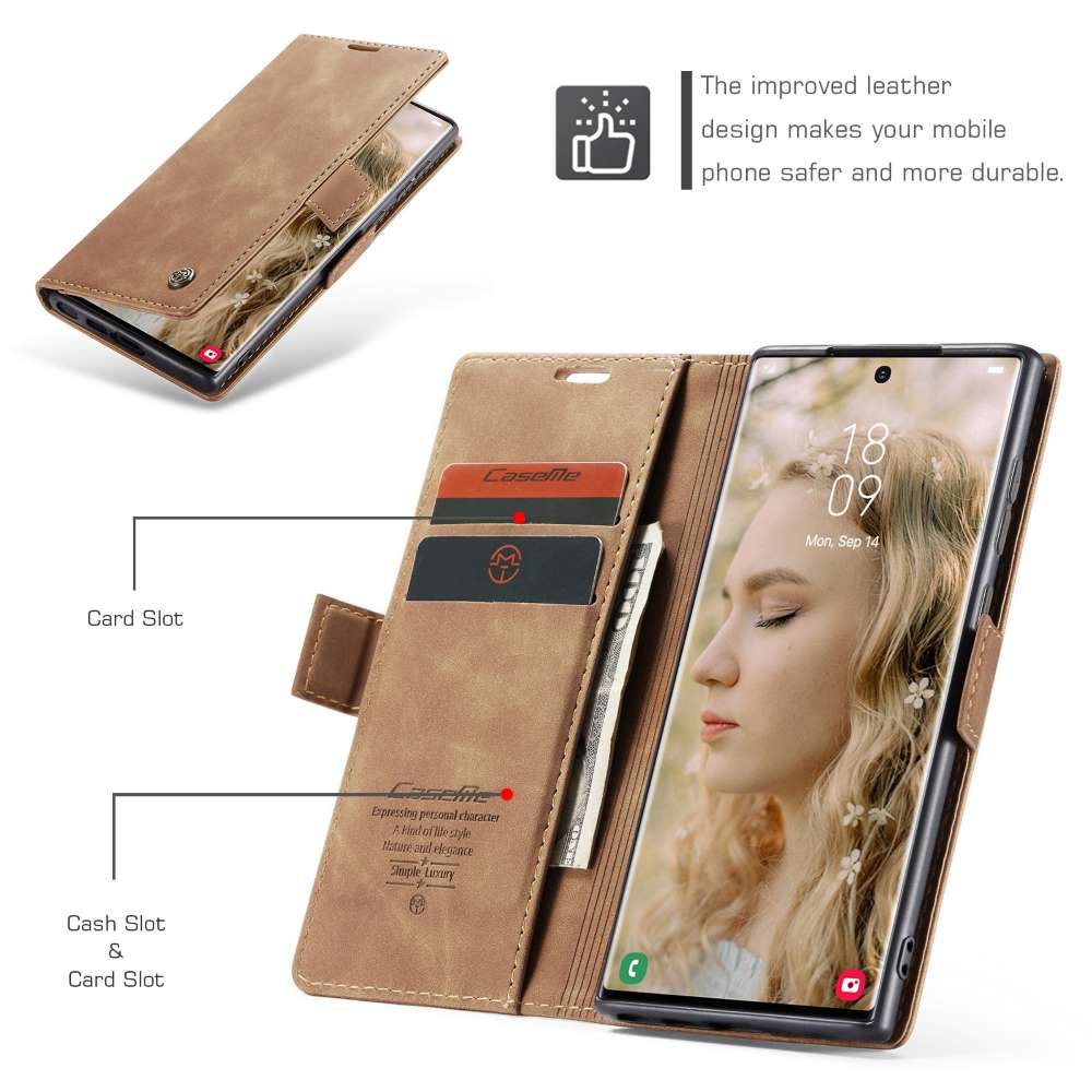 CASEME Handy Tasche für Samsung Galaxy S24 ULTRA Wallet 013 Series Hülle Etui