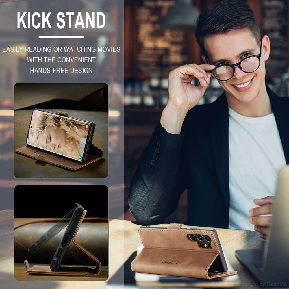 CASEME Handy Tasche für Samsung Galaxy S24 ULTRA Wallet 013 Series Hülle Etui