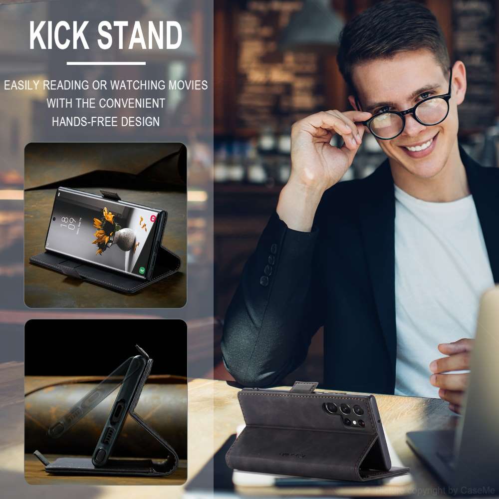 CASEME Handy Tasche für Samsung Galaxy S24 ULTRA Wallet 013 Series Hülle Etui