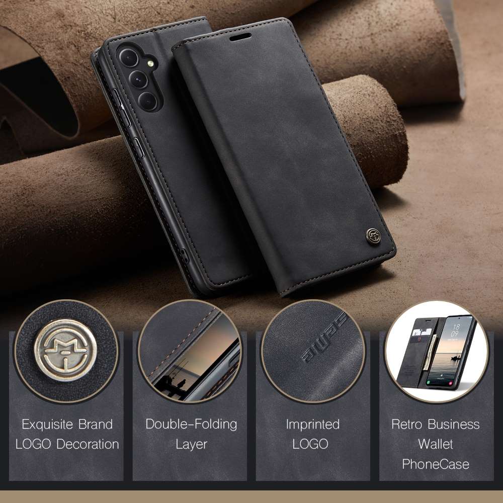 CASEME Handy Tasche für Samsung Galaxy S23 FE Wallet 013 Series Hülle Klapp Etui