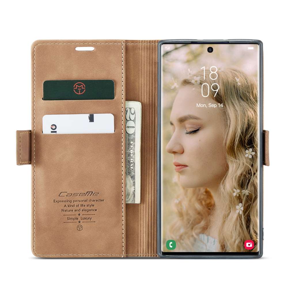 CASEME Handy Tasche für Samsung Galaxy S23 ULTRA Wallet 013 Series Hülle Etui