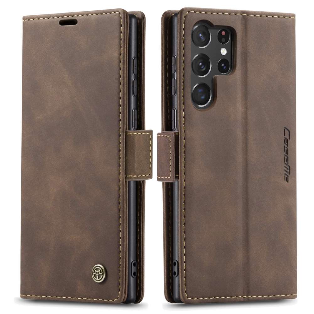 CASEME Handy Tasche für Samsung Galaxy S23 ULTRA Wallet 013 Series Hülle Etui