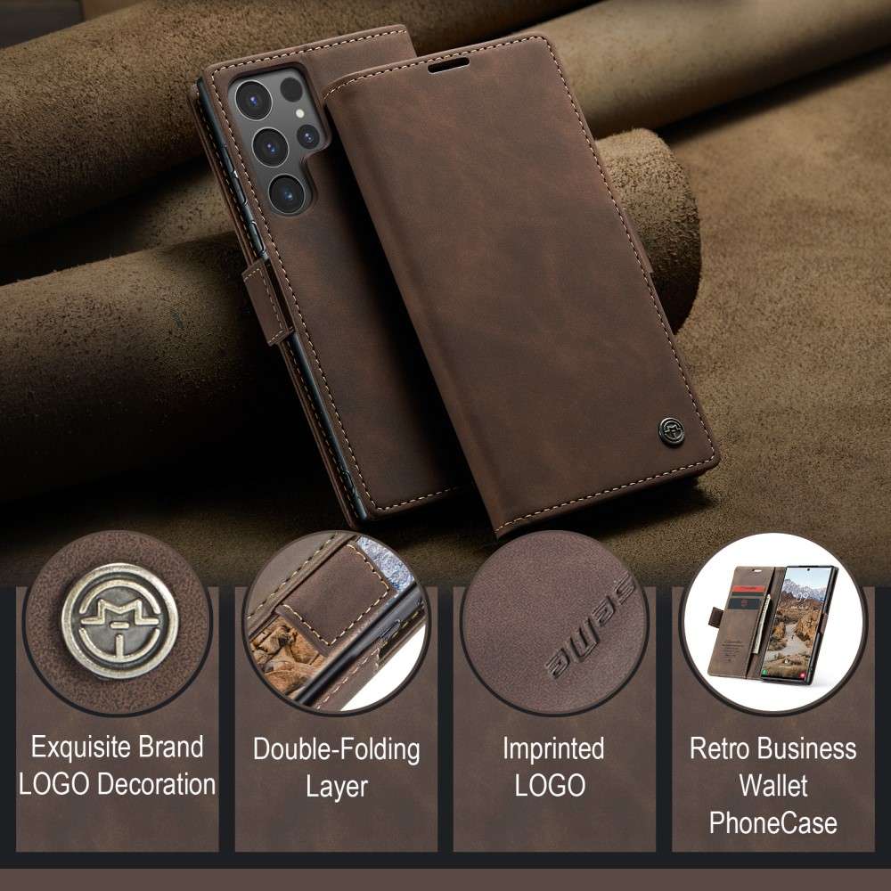 CASEME Handy Tasche für Samsung Galaxy S25 ULTRA Wallet 013 Series Hülle Etui