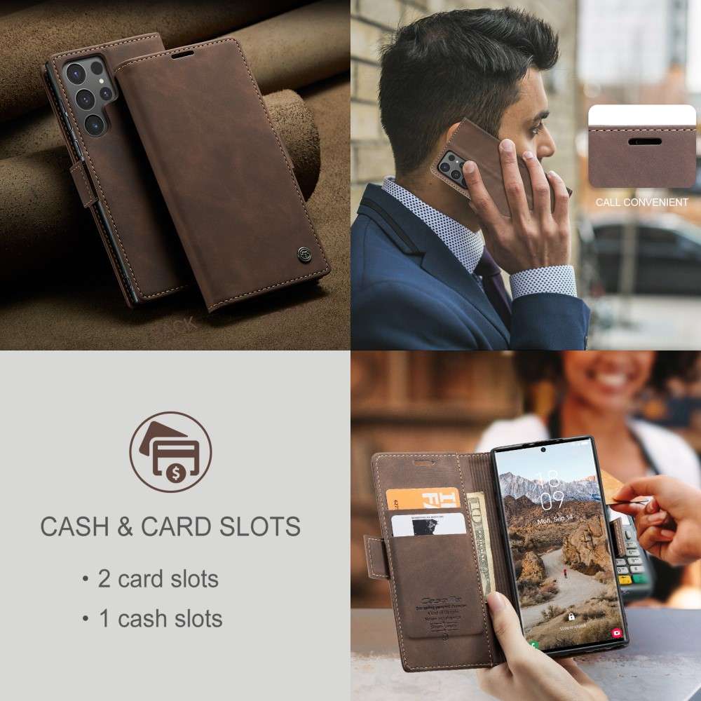 CASEME Handy Tasche für Samsung Galaxy S25 ULTRA Wallet 013 Series Hülle Etui