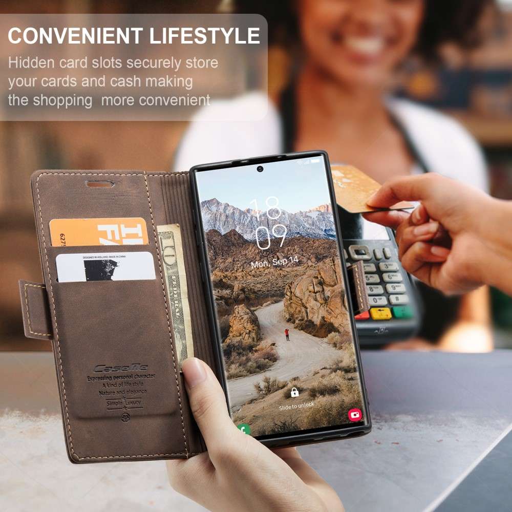 CASEME Handy Tasche für Samsung Galaxy S25 ULTRA Wallet 013 Series Hülle Etui