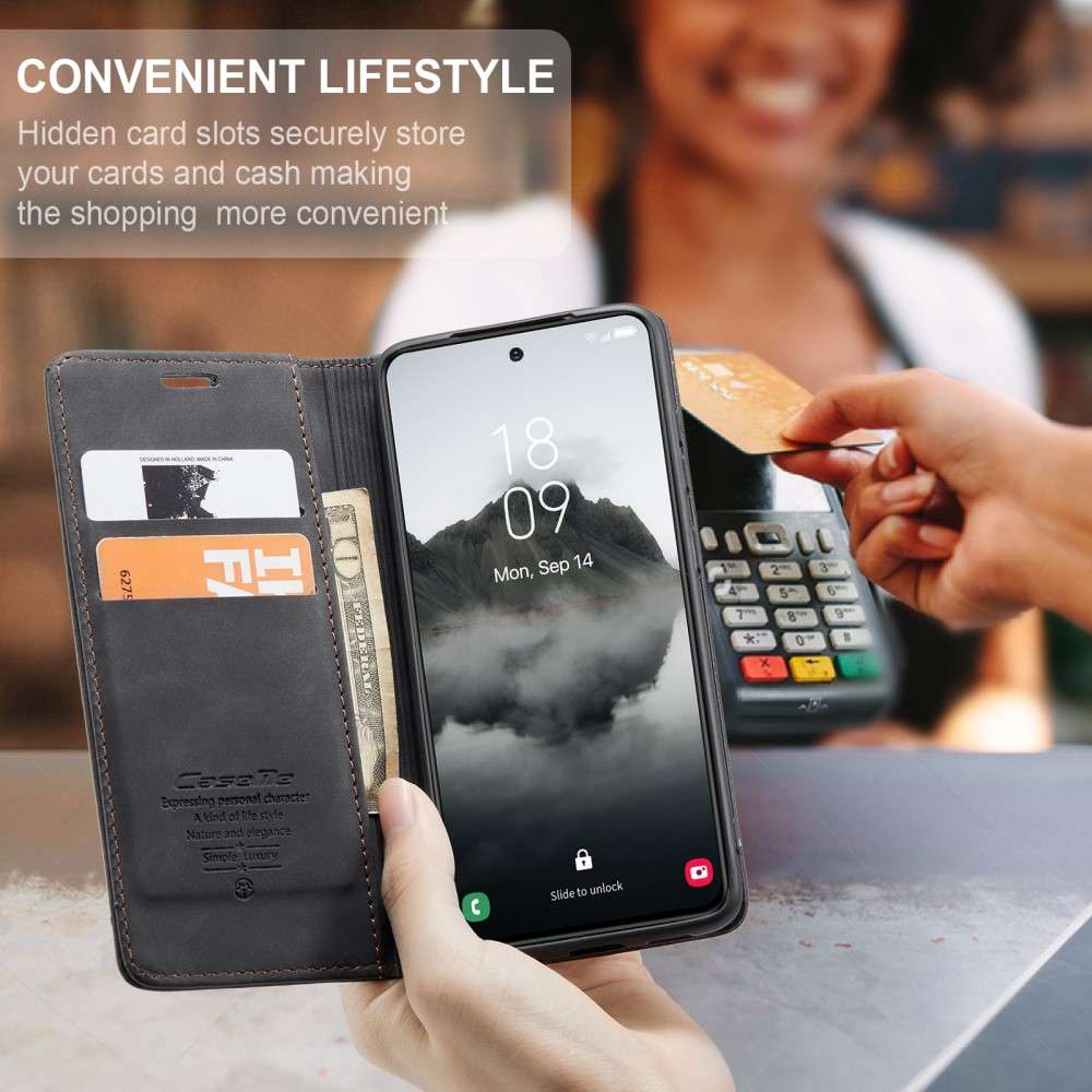 CASEME Handy Tasche für Samsung Galaxy S25 Wallet 013 Series Hülle Klapp Etui