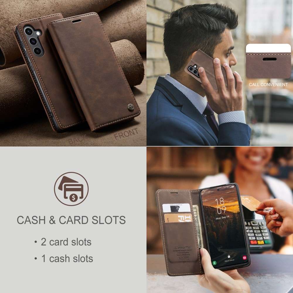 CASEME Handy Tasche für Samsung Galaxy S25 Wallet 013 Series Hülle Klapp Etui