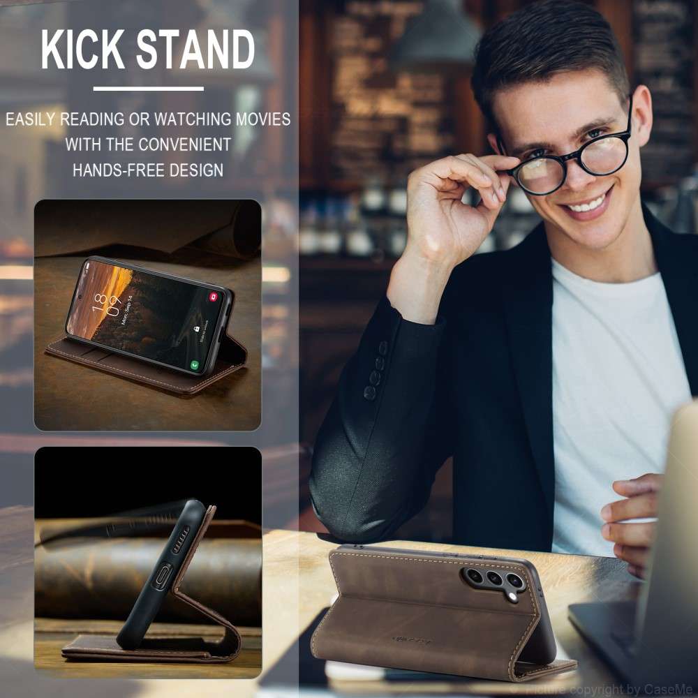 CASEME Handy Tasche für Samsung Galaxy S25 Wallet 013 Series Hülle Klapp Etui