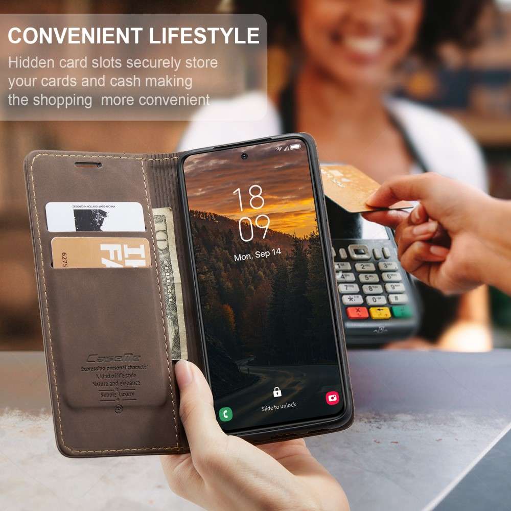 CASEME Handy Tasche für Samsung Galaxy S25 Wallet 013 Series Hülle Klapp Etui