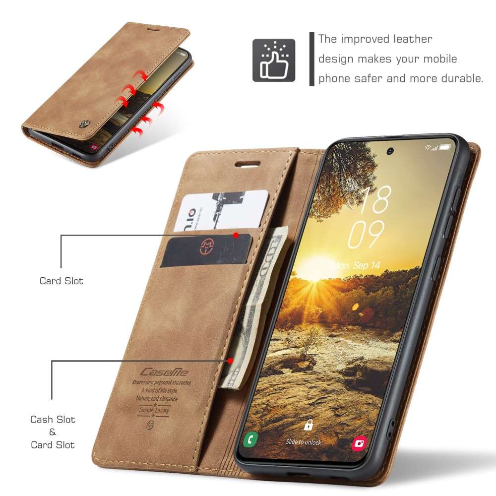 CASEME Handy Tasche für Samsung Galaxy S25 Wallet 013 Series Hülle Klapp Etui
