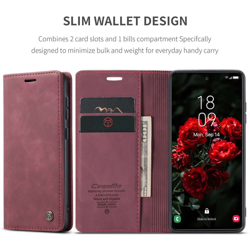 CASEME Handy Tasche für Samsung Galaxy S25 Wallet 013 Series Hülle Klapp Etui