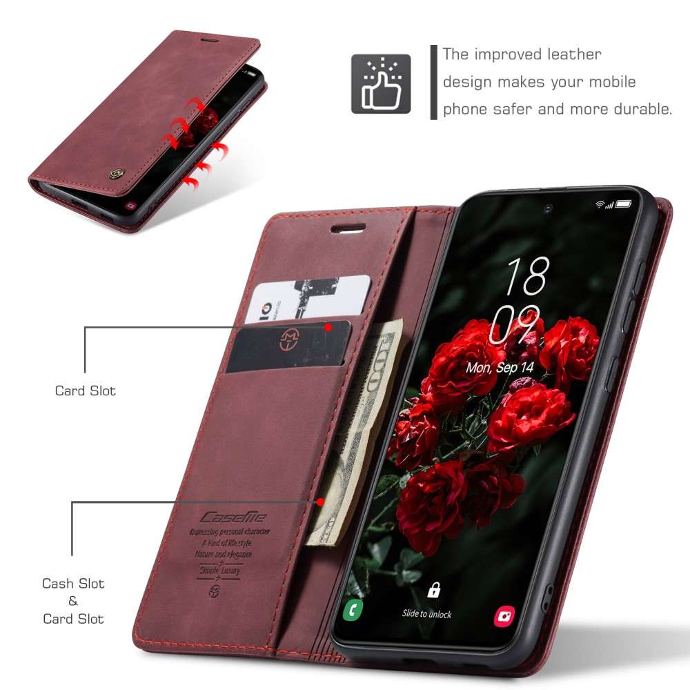 CASEME Handy Tasche für Samsung Galaxy S25 Wallet 013 Series Hülle Klapp Etui