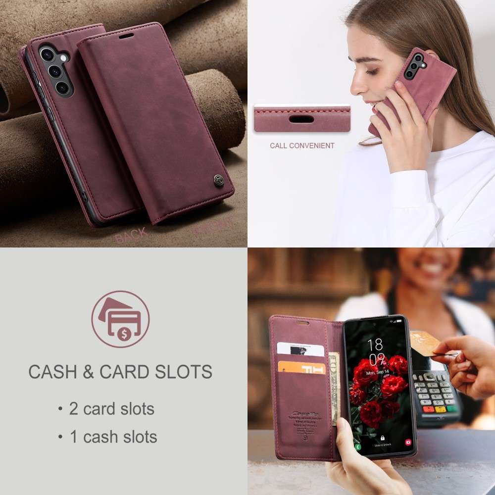 CASEME Handy Tasche für Samsung Galaxy S25 Wallet 013 Series Hülle Klapp Etui