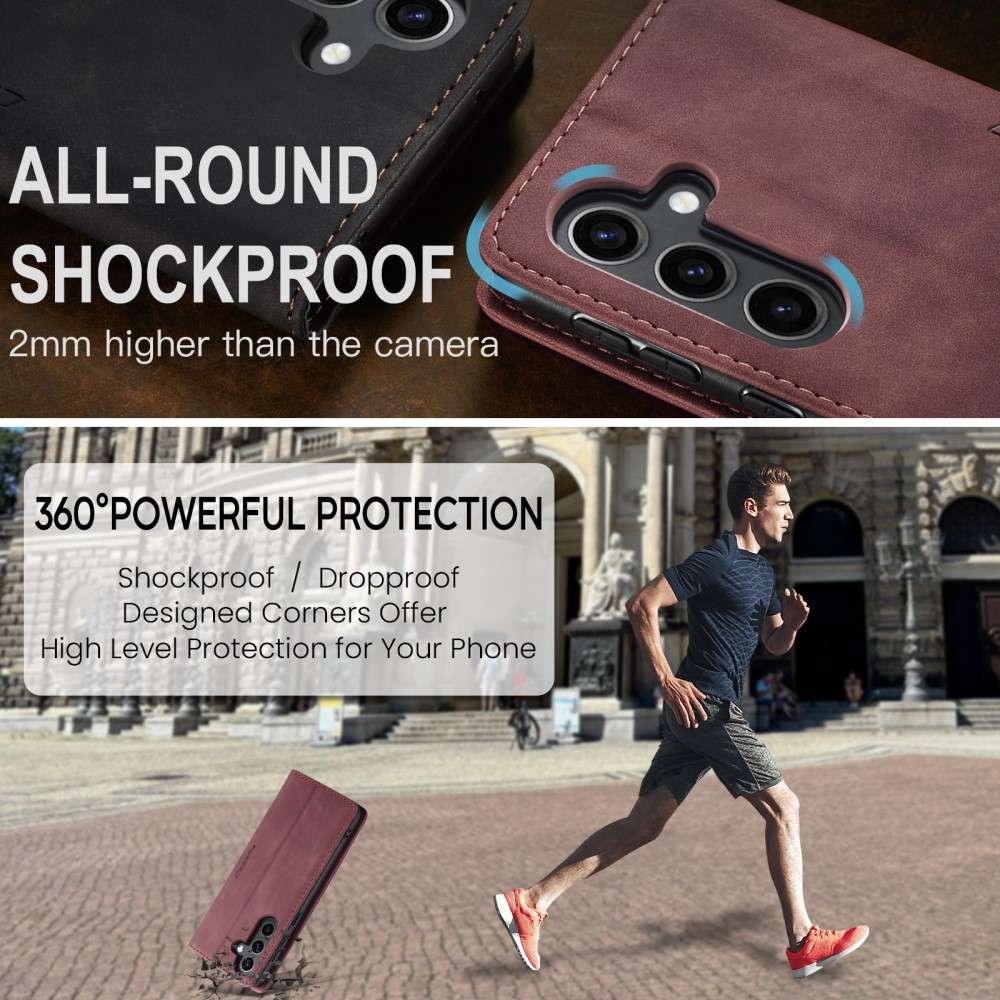 CASEME Handy Tasche für Samsung Galaxy S25 Wallet 013 Series Hülle Klapp Etui