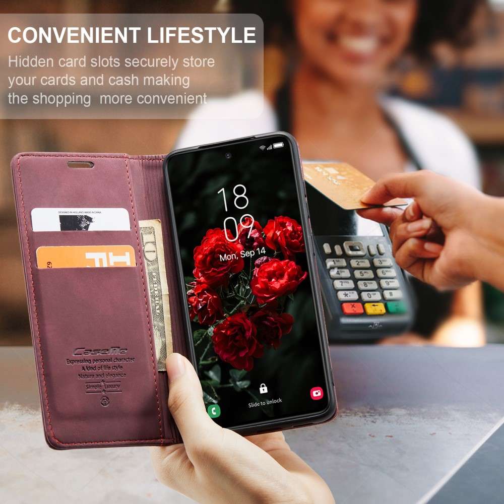 CASEME Handy Tasche für Samsung Galaxy S25 Wallet 013 Series Hülle Klapp Etui