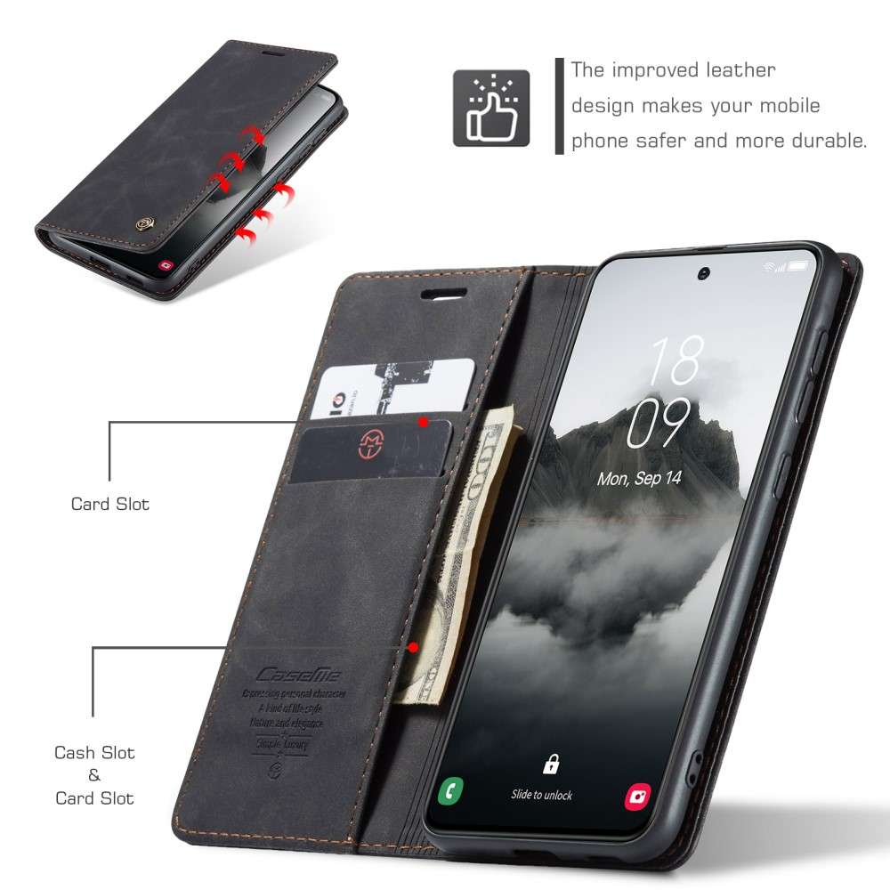 CASEME Handy Tasche für Samsung Galaxy S25 Wallet 013 Series Hülle Klapp Etui