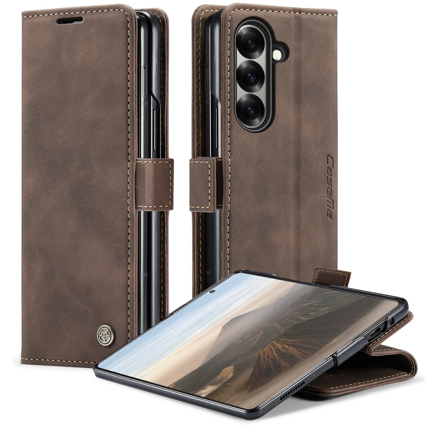 CASEME Handy Tasche für Samsung Galaxy Z Fold7 Wallet 013 Series Hülle Etui