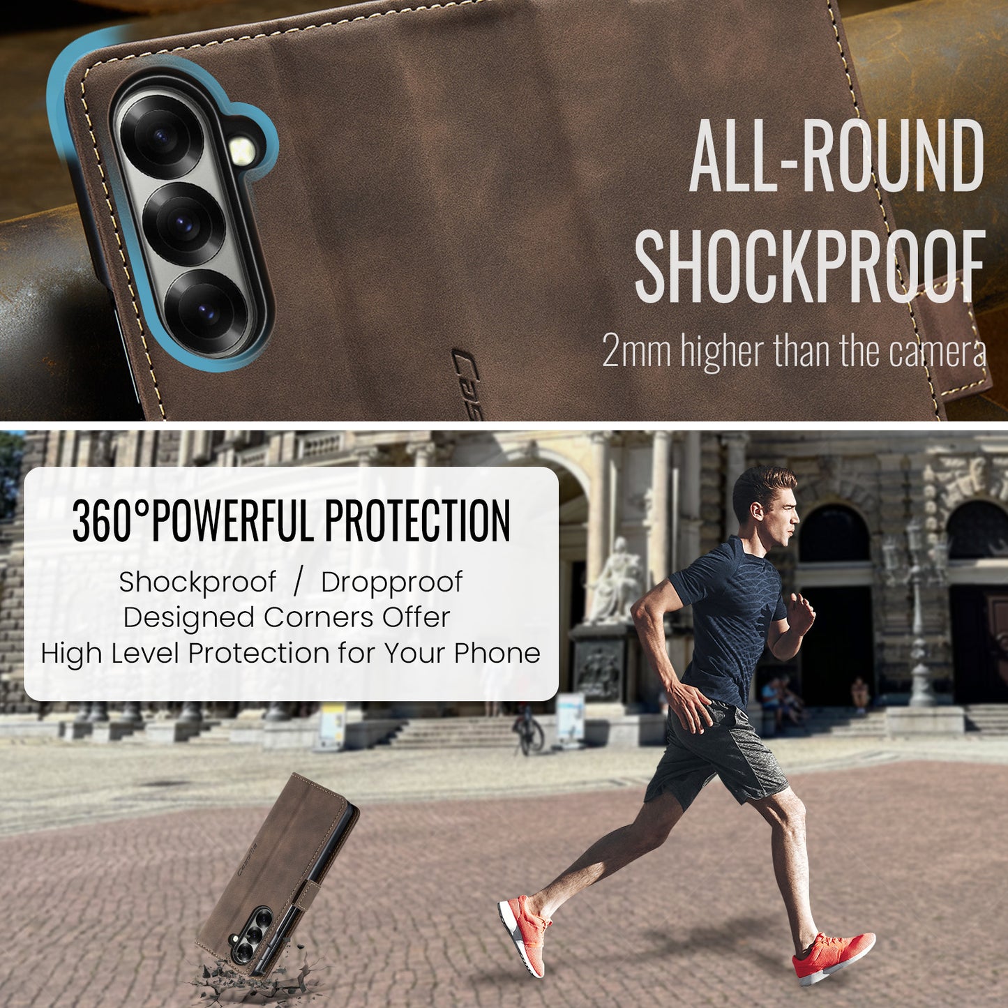CASEME Handy Tasche für Samsung Galaxy Z Fold7 Wallet 013 Series Hülle Etui