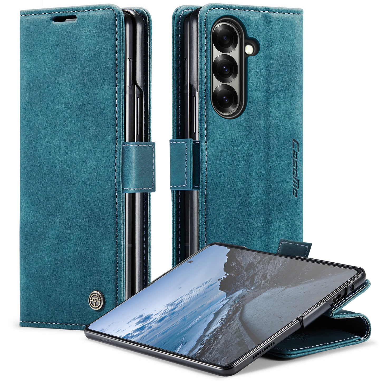 CASEME Handy Tasche für Samsung Galaxy Z Fold7 Wallet 013 Series Hülle Etui
