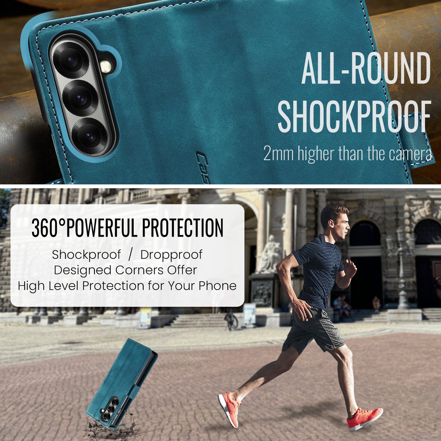 CASEME Handy Tasche für Samsung Galaxy Z Fold7 Wallet 013 Series Hülle Etui