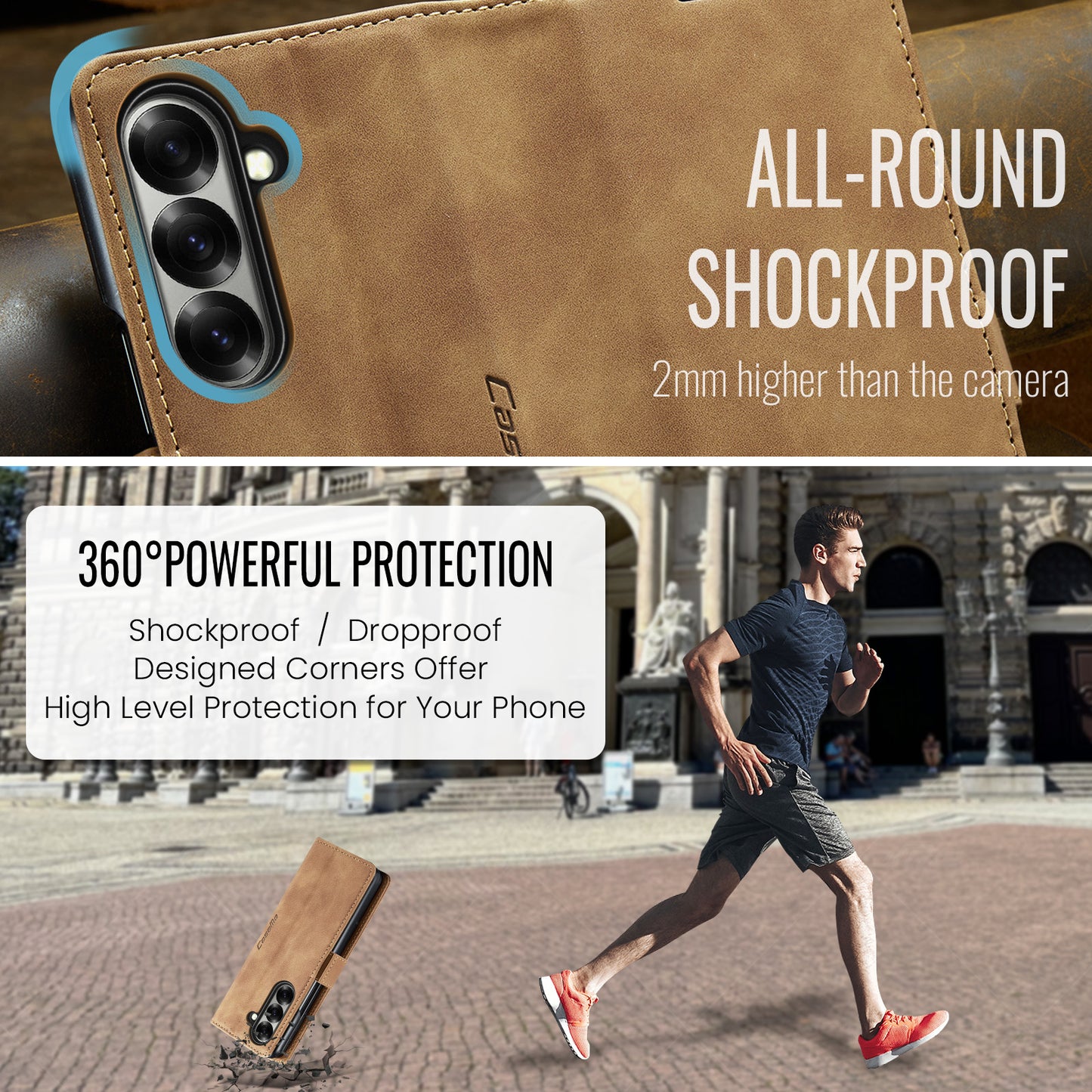 CASEME Handy Tasche für Samsung Galaxy Z Fold7 Wallet 013 Series Hülle Etui