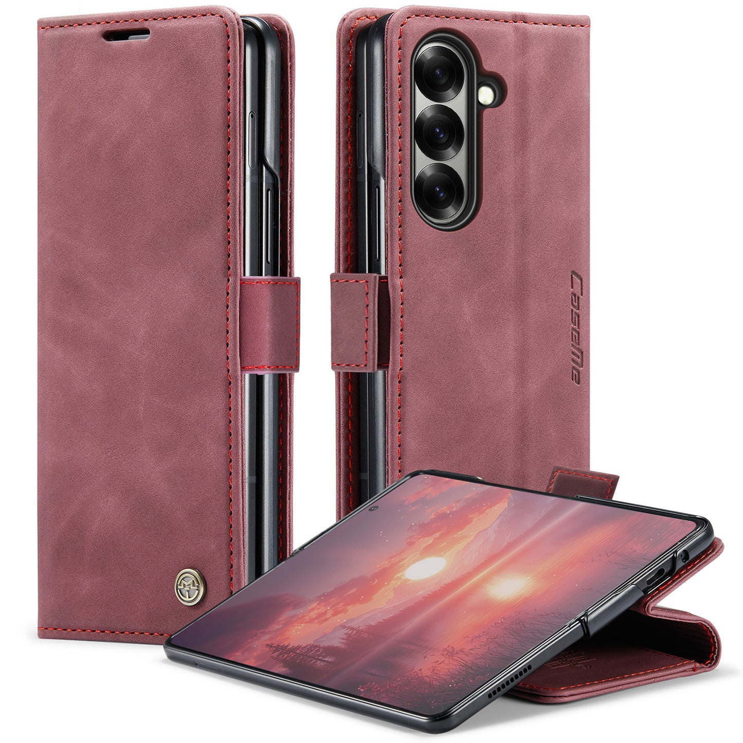 CASEME Handy Tasche für Samsung Galaxy Z Fold7 Wallet 013 Series Hülle Etui