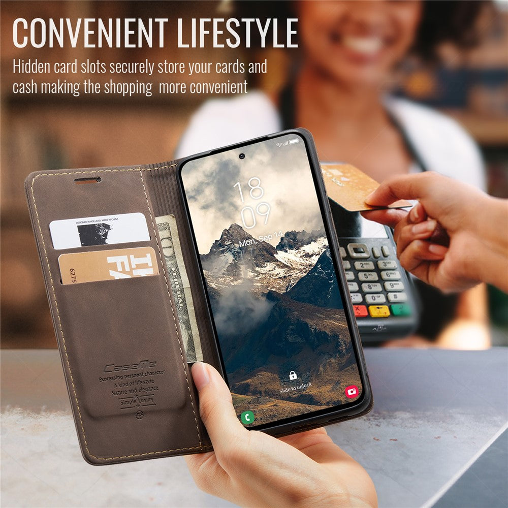 CASEME Handy Tasche für Samsung Galaxy S25 EDGE Wallet 013 Series Hülle Etui