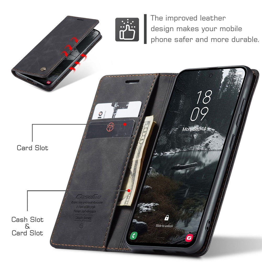 CASEME Handy Tasche für Samsung Galaxy S25 EDGE Wallet 013 Series Hülle Etui