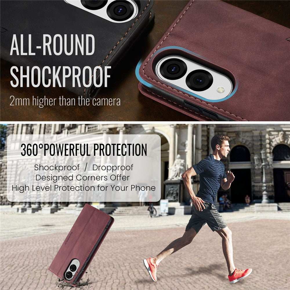 CASEME Handy Tasche für Samsung Galaxy S25 EDGE Wallet 013 Series Hülle Etui