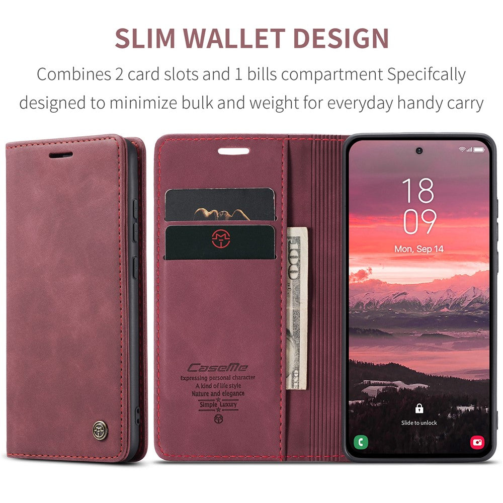 CASEME Handy Tasche für Samsung Galaxy S25 EDGE Wallet 013 Series Hülle Etui
