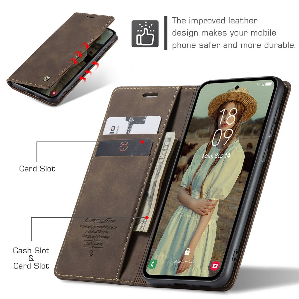 CASEME Handy Tasche für Samsung Galaxy A56 Wallet 013 Series Hülle Klapp Etui