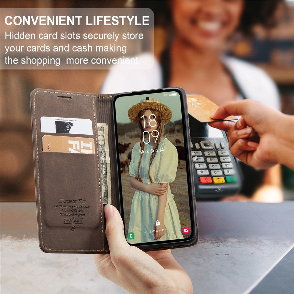 CASEME Handy Tasche für Samsung Galaxy A56 Wallet 013 Series Hülle Klapp Etui