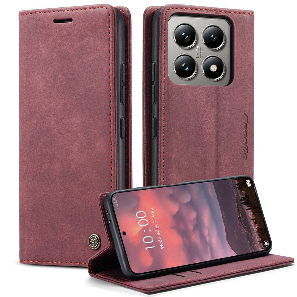 CASEME Handy Tasche für Xiaomi 14T PRO Wallet 013 Series Klapp Hülle Business