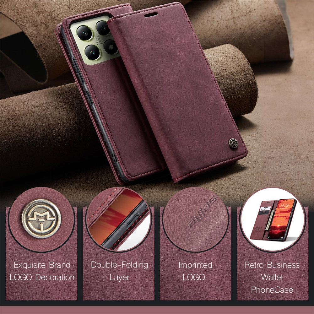 CASEME Handy Tasche für Xiaomi 14T Wallet 013 Series Hülle Business Klapp Etui