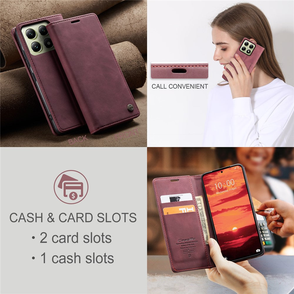 CASEME Handy Tasche für Xiaomi 14T Wallet 013 Series Hülle Business Klapp Etui