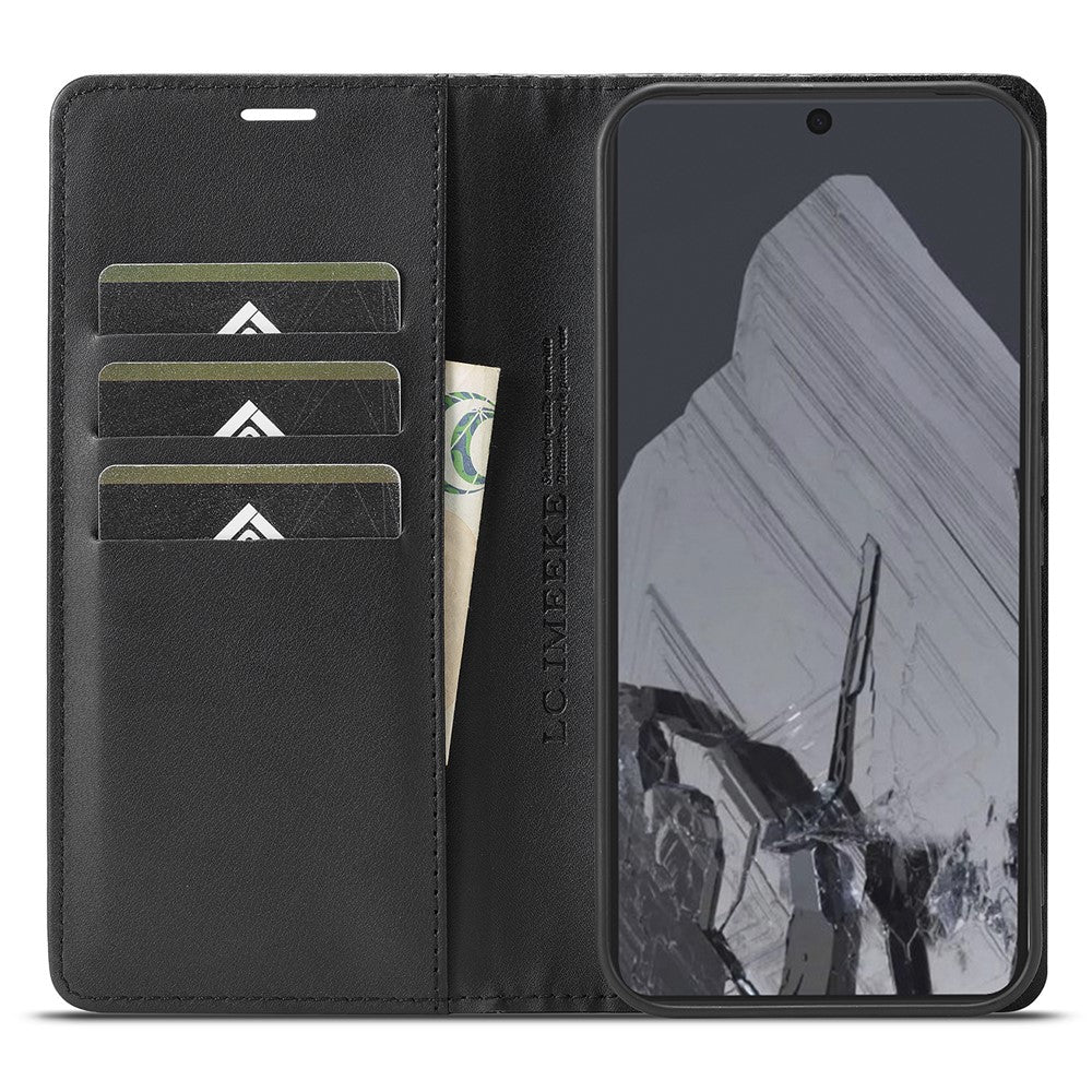 LC.IMEEKE Handy Tasche für Google Pixel 10 PRO XL Carbon Wallet Stripe Hülle